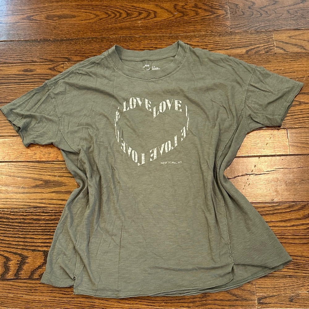 Aerie Olive Green Love Tee - Short Sleeve